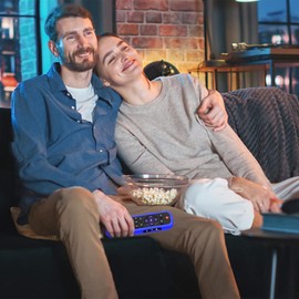 Lambcare Roku TV Remote Cover, Silicone Protective Controller Universal Sleeve Skin Blue