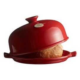 Emile Henry Made In France Bread Cloche, 13.2 x 11.2"", Burgundy