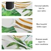 bnhjsdw Tropical Leaves Outdoor Tablecloth with Umbrella Hole for Rectangle