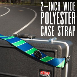 Levy's Leathers 2" Wide Polyester Case Strap Fits Most Instrument Cases with D-Ring Clips; Dandelion (MCP-003)