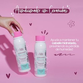 Kaba Acondicionador para Cabello Rizado, Dañado, Maltratado o Deshidratado, con Ceramidas, Repara las puntas abiertas, Controla el Frizz, Sin Sal, Sulfatos o Parabenos - 500ml