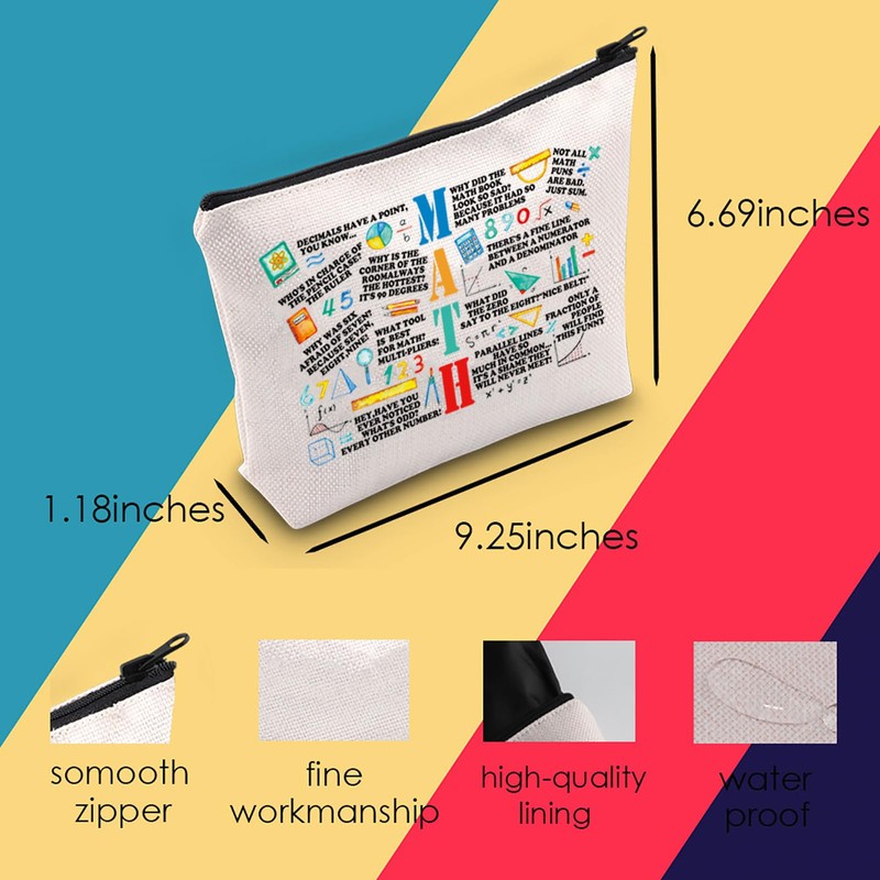 Funny Math Gift Math Cosmetic Bag Math Lover Gift Math