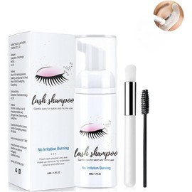 Eyelid Foaming Cleanser With A Brush Mascara Remover, Eyelash Extension Shampoo 50 Ml, Eyelid Foaming Cleanser - Eyelash Wash And Lash Bath For Extensions - Salon Use And Home (3)