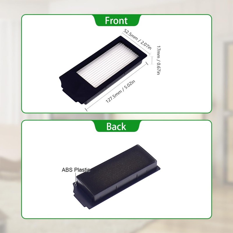 Neutop Replacement Filter Sets Compatible with Ecovacs Deebot X1 Plus,