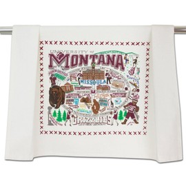 Catstudio Dish Towel, University of Montana Grizzlies Hand Towel - Collegiate Kitchen Towels for Montana Fans for Graduation, Game Day, Students & Alums