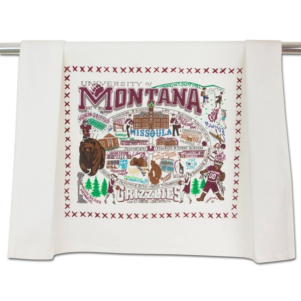 Catstudio Dish Towel, University of Montana Grizzlies Hand Towel -