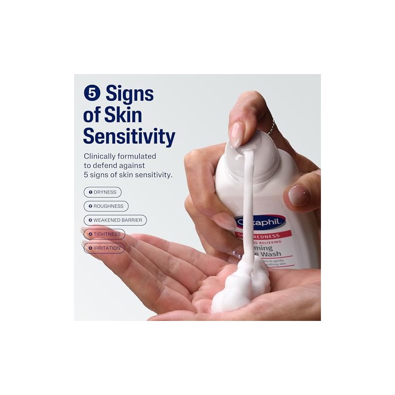 Cetaphil Redness Control Daily Foaming Face Wash, 8.0 Fluid Ounce