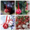 JOINPAYA 12Pcs Christmas Jingle Bells: Cutouts Metal Decorative Bow Bells