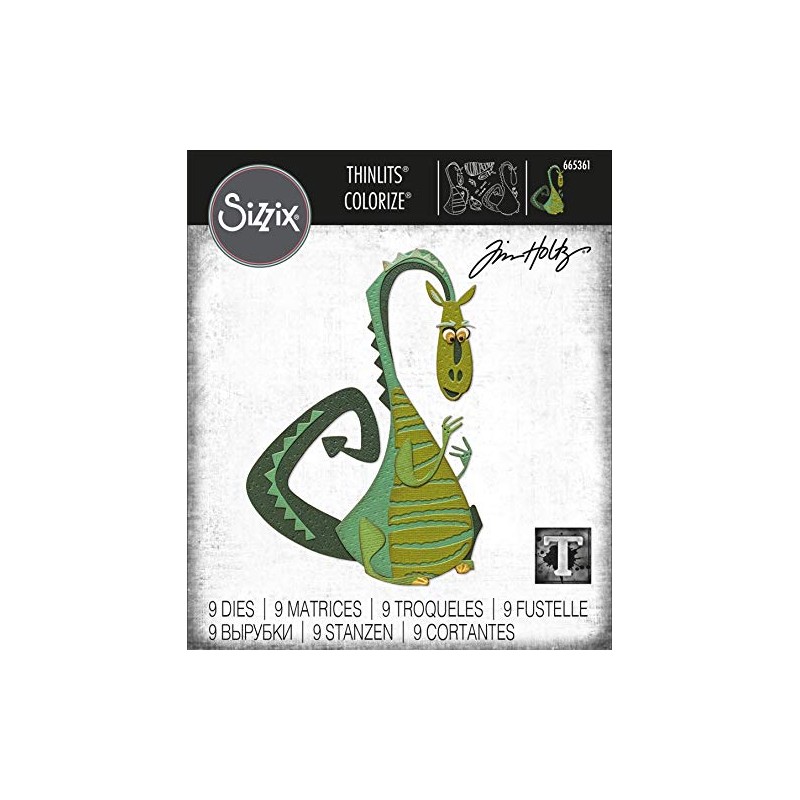 Sizzix Thinlits Die Set 9PK Rupert Colorize by Tim Holtz,