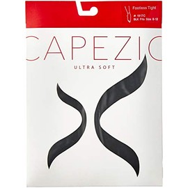 Capezio Girls Footless Tight w Self Knit Waist Band - 1917C - Black, One Size