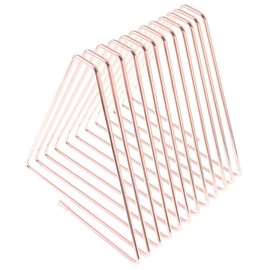 petofqq Adjustable Book Organizer Magazine Holder, 11 Section Decorative Desktop File Sorter Organizer Bookshelf, Rose Gold Color