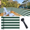SunnyRoyal 3'x10' Balcony Privacy Fence Screen Apartment Railing Deck Cover,