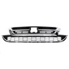 ECOTRIC Front Upper Bumper Hood Grill & Lower Mesh Chrome