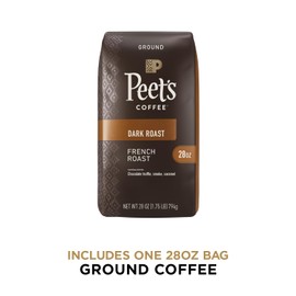 Peet's Coffee, Dark Roast Ground Coffee - French Roast 28 Ounce Bag