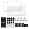 YTFRL 2 PCS License Plate Covers, Unbreakable Plastic Auto Tag