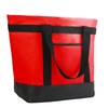 CIVJET Insulated Grocery Tote Bag, Red-black, L