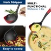 Premium Heat-Resistant Ladle with Silicone Edge- Ideal for Cooking &