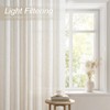 Topfinel Linen Look Curtains with Eyelets Voile Curtains Short Window