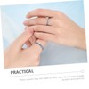 Healeved 1Pair Matching Couple Ring for Lovers Open Design Love