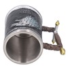 Stainless Steel Liner Mug Resin Decorative Hand Painted Beer Cup