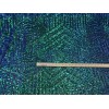 New Creations Fabric And Foam Inc Green Iridescent Geometric Sequins