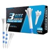 CHAMPKEY Professional 170 Pack 5-Prong Plastic Golf Tees 3 Sizes