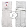 Player Number Football Towel White w/USA American Flag Number -