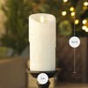Luminara Wax Drip Flameless LED Candle, White 3" x 6.5",