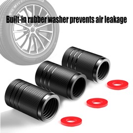 Muzioiernsu 12PCS American Flag Tire Valve Stem Caps, Aluminum USA Caps Black, Universal Dust Proof Covers for Cars, Trucks, Bikes, Motorcycles, Bicycles, Corrosion Resistant， Coloured National Flag