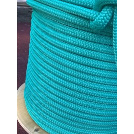 Valley 5/16 x 150 ft Pre-Cut Double Braid-Yacht Braid polyester rope hank. Turquoise.