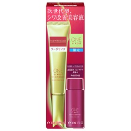 ONE BY KOSE The Linkless S Wrinkle Reduction Serum, Large Size Kit, Main Unit 1.1 oz (30 g) + Highly Moisturizing Aging Care Lotion, 6 Day Supply, Wrinkle, Stain & Freckle Whitening