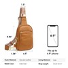 Kattee Sling Bag for Women, Small Genuine Leather Crossbody Chest