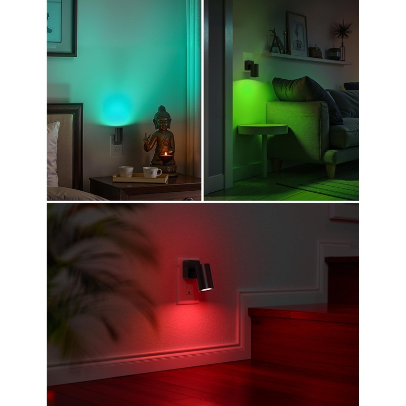 L LOHAS LED Night Lights Plug into Wall, [2-Pack] Decorative
