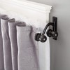 Kenney KN85001 Scroll Bracket Double Window Curtain Rod Set, 48