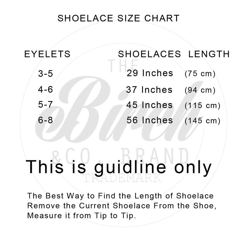 Birch Shoelaces in 27 Colors Flat 5/16" Shoe Laces in