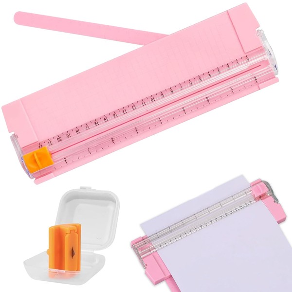 GUOYOU Paper Cutter, Portable Guillotine Paper Trimmer A4 with Automatic