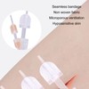 3 Strap Zipper Wound Closure Patches Breathable Seamless Elastic Zip