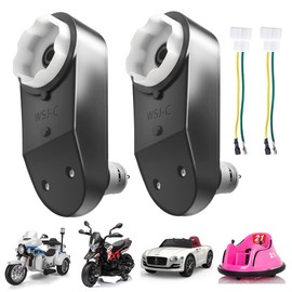 6V-12V RS390 Motor Gearbox for Kids ELectric Ride on Toys Car,High-Speed Motor Gearbox for 12V Electric Motor Bike Upgrade Replace Accessory Parts (2PCS 12V 16000RPM)