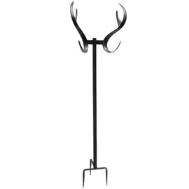 Bernini Antler Garden Hose Holder, Freestanding Metal Water Hose Holder, Decorative Hose Holder Can Easily Coil Over 100ft of Hose, Beautiful Hose Holder Stake For Outside, Painted Metal Hose Holder