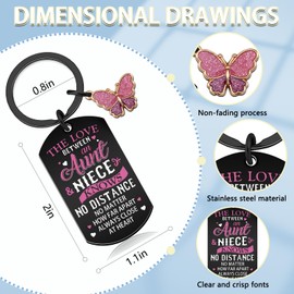Aunt Gifts from Niece Best Aunt Ever Gift for Aunts Auntie Tia Women Auntie Gifts for Women Niece Gifts from Aunt Birthday Mothers Day Thanksgiving Day Gifts Ideas Cute Stuff for Auntie Keychain