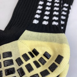 TapeDesign Mens Short Grip Socks Anti-slip Soft Fabric Comfortable Sports L