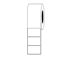 Kenco Premium 3" X 2" High Performance Gloss Poly Roll-Fed Inkjet Labels. Compatible with Primera LX800, LX810, LX900 & LX910 Printers. 950 Labels per Roll on a 3" Core and 6" Outer Diameter.
