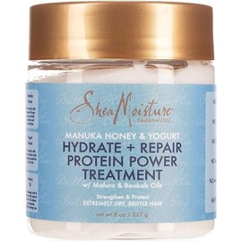 Shea Moisture Manuka Honey and Yogurt Hydrate Plus Repair Protein Power for Unisex Treatment, 8 Ounce