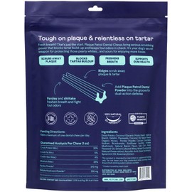 Finn Plaque Patrol Dental Chews | Triple-Action Defense Against Plaque, Tartar, and Bad Breath | for Medium/Large Dogs, 25+ lbs