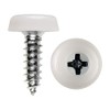 BEK-FIX Number Plate Fixing Fitting Oversized Screws 2x White 2x