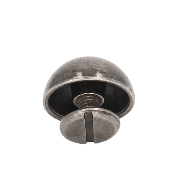 100 Sets Mushroom Rivets Round Head 10mm Electroplating Semicircle Alloy