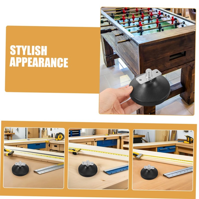 Gatuida 2pcs Rubber Levelers for Foosball Table Noise Reducing Feet