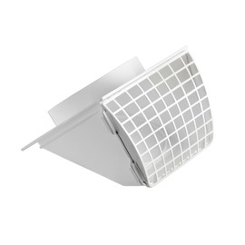 Lambro Industries 1471W Dryer Vent Hood with Removable Screen, 4 In., White - 531032