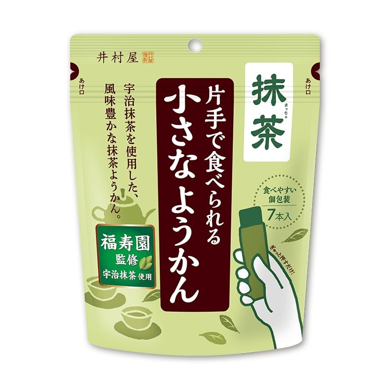 Imuraya Small Yokan Eaten with One Hand, Matcha, 3.6 oz