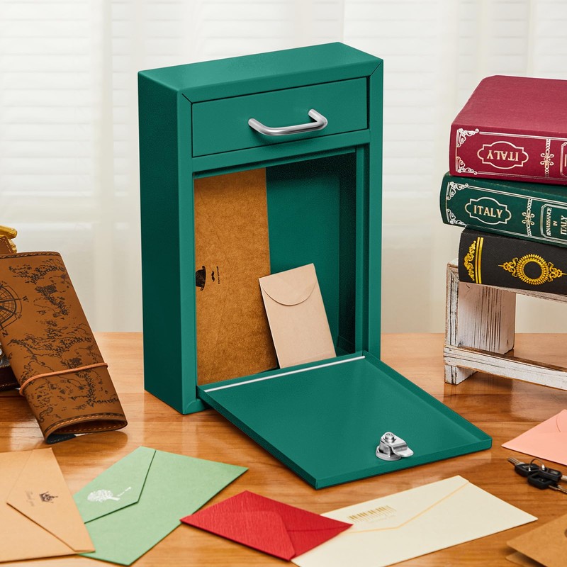 Yaocom Locking Mailbox with Key for Outdoor 12.2 x 8.5